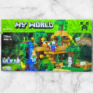 Caja del set Minecraft La Casa del Árbol en la Jungla 10471 de 718 piezas, compatible con LEGO