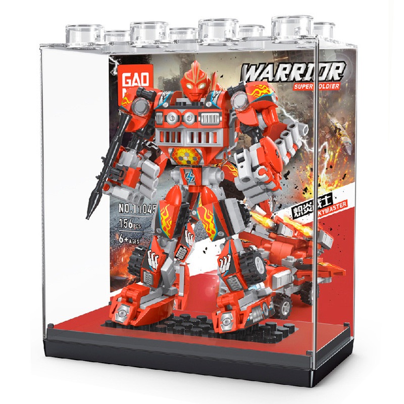 Robot transformable rojo Guerrero de Fuego GAOMISI T1045-1 armado (156 piezas)