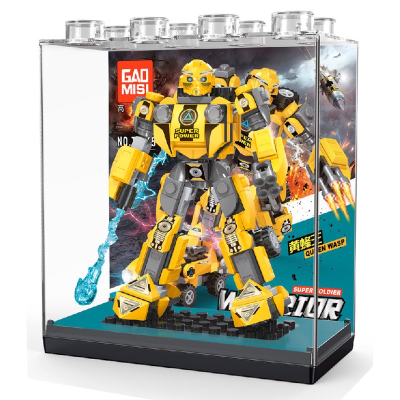 Robot transformable amarillo Queen Wasp GAOMISI T1045-3 armado (162 piezas)