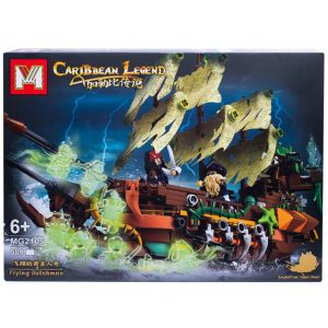 Caja del barco pirata fantasma Flying Dutchman MG2105 de 509 piezas, El Holandés Errante