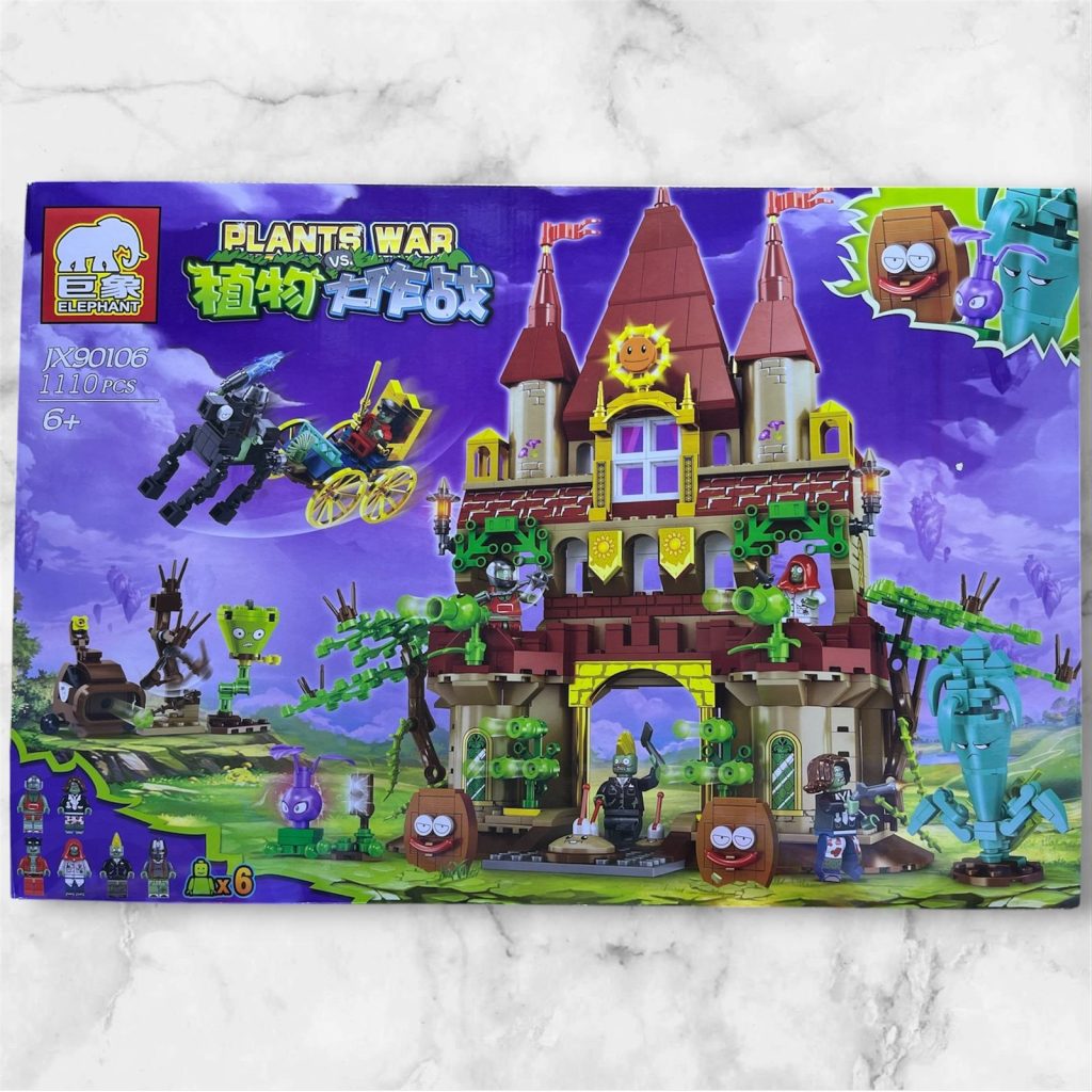 Plantas vs Zombies Castillo del Jardín JX90106 (1,110 piezas)