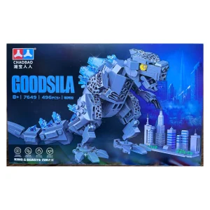 Caja del set Chaobao Godzilla 7649 de 496 piezas
