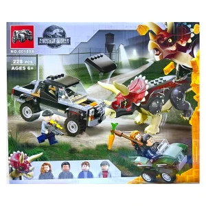 Caja del set Dinosaur World Triceratops 60189A de 228 piezas