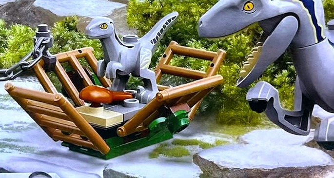 Nido y cria de dinosaurio del set Dinosaur World Velociraptor 60188A