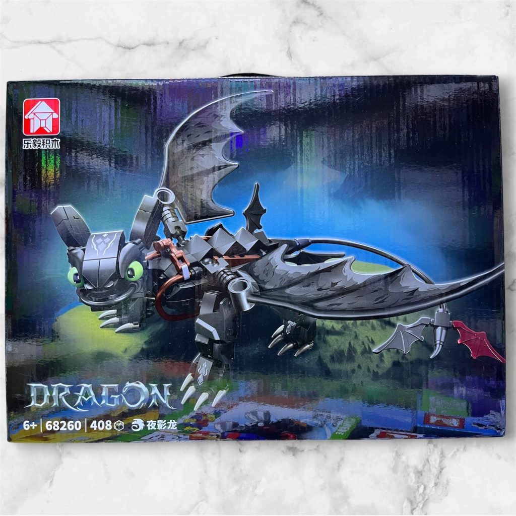 Dragón Armable Chimuelo Furia Nocturna 68260 (408 piezas)