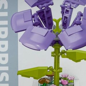 Flor morada Surprise armable Zuanma Flowers 103 A3 en maceta decorativa
