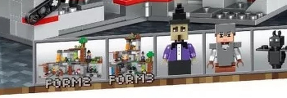 Minifiguras y modos de construcción del set Minecraft El Ataque del Dragón 11268 de LARI
