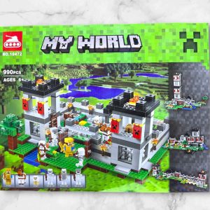 Caja del set armable Minecraft My World 10472 La Fortaleza de 990 piezas compatible con LEGO