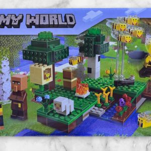 Caja del set armable Minecraft My World 11581A6 La Granja de Abejas de 250 piezas compatible con LEGO