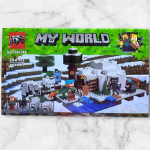 Caja del set armable Minecraft El Iglú Polar 10811A6 My World de 284 piezas
