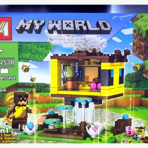 Caja del set Minecraft Tienda de Postres de Abejas MG1253B de 204 piezas, bloques armables My World compatibles