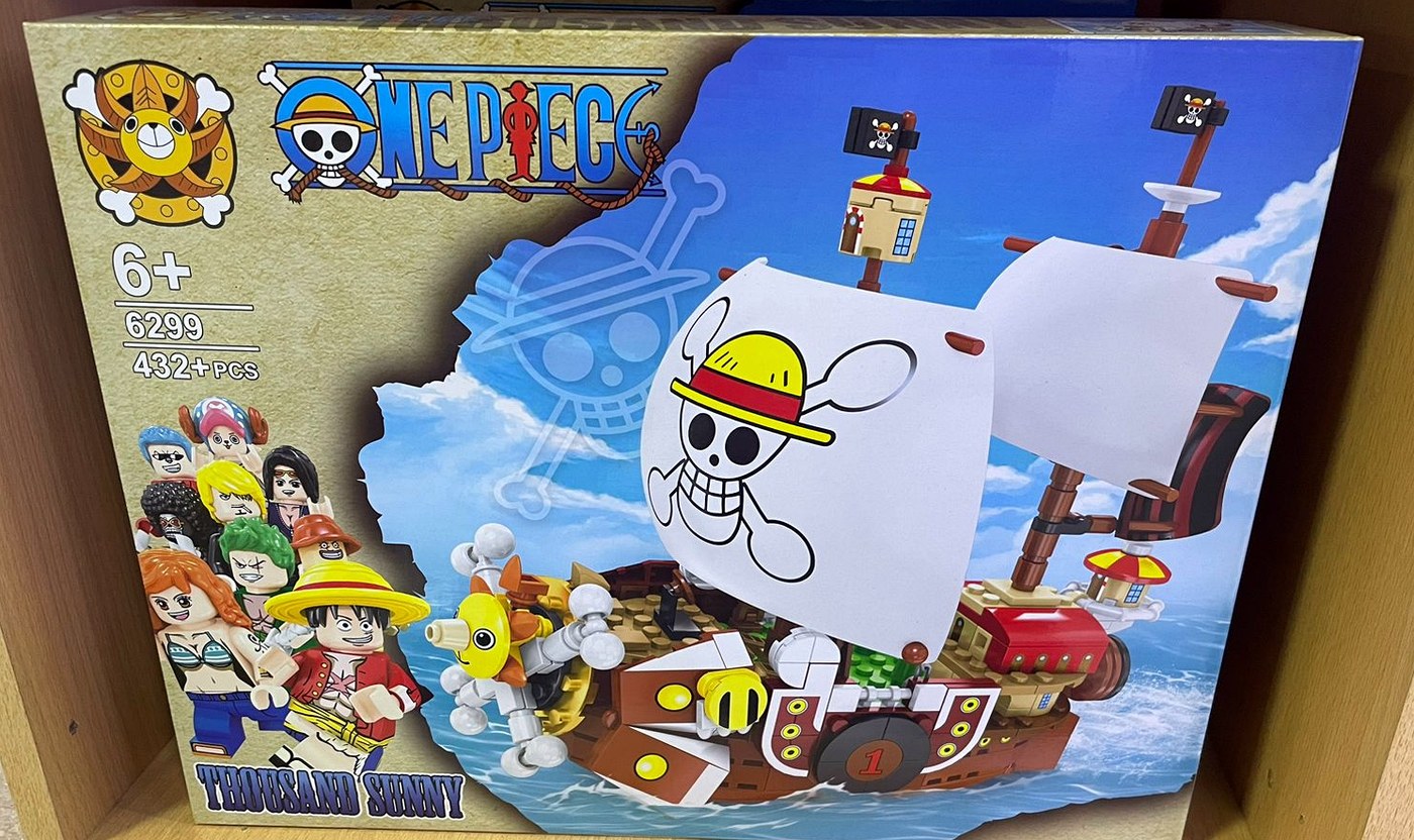 Foto real de caja Sheng Yuan Thousand Sunny 6299 One Piece de 432 piezas