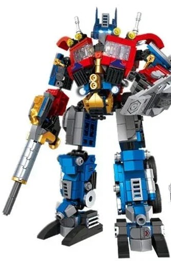 Optimus Warrior robot transformable armable del set Vajra Warrior 8 en 2