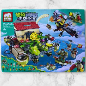 Caja del set Plantas vs Zombies Ciudad del Cielo JX90090 de 926 piezas de la marca Elephant