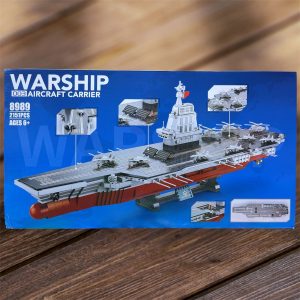Caja del set portaaviones armable Warship 003 Aircraft Carrier modelo 8989 de 2,151 piezas