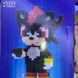 Caja de la figura armable Sonic Shadow el Erizo XINZ 5233 de 1500 piezas