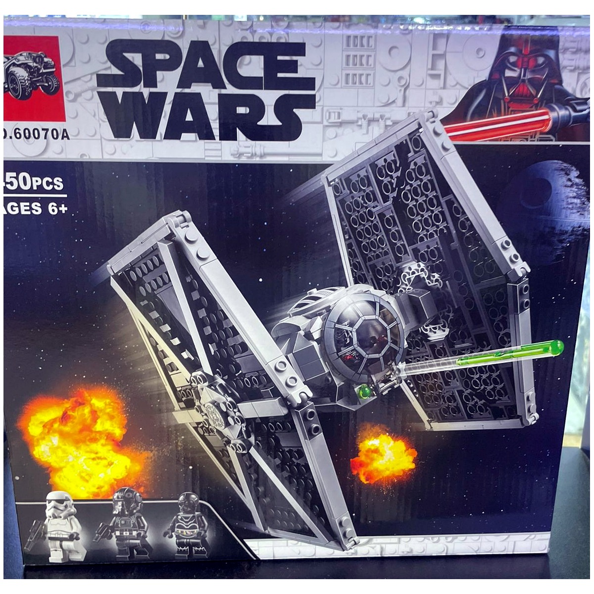 Caja completa Space Wars 60070A con nave tipo Caza TIE Imperial