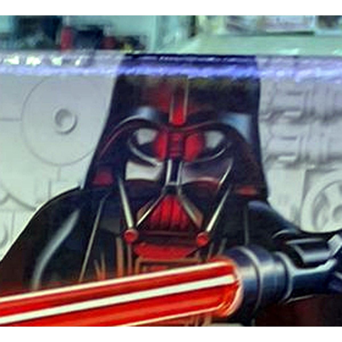 Detalle de personaje oscuro en caja Space Wars 60070A