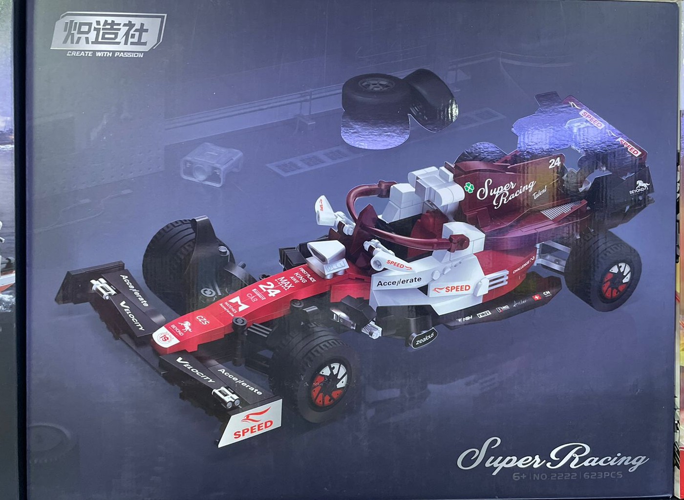 Foto real de la caja Create with Passion 2222 F1 Super Racing disponible en tienda