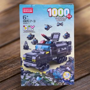 Caja del set SWAT Comando 6 en 1 8857-3 de Lele Brother con 1,000 piezas compatibles