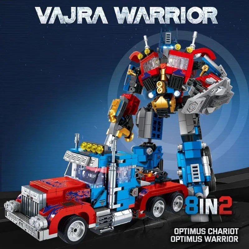 Set Vajra Warrior 8 en 2 Optimus Chariot y Optimus Warrior armable