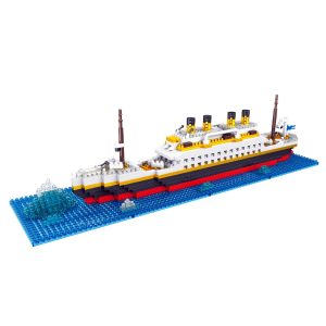 YKO Titanic P2234 modelo armado con base e iceberg 1068 piezas