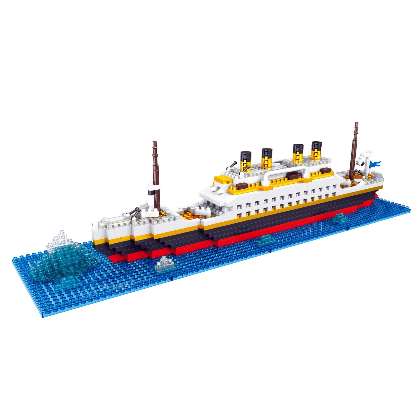 YKO Titanic P2234 modelo armado con base e iceberg 1068 piezas