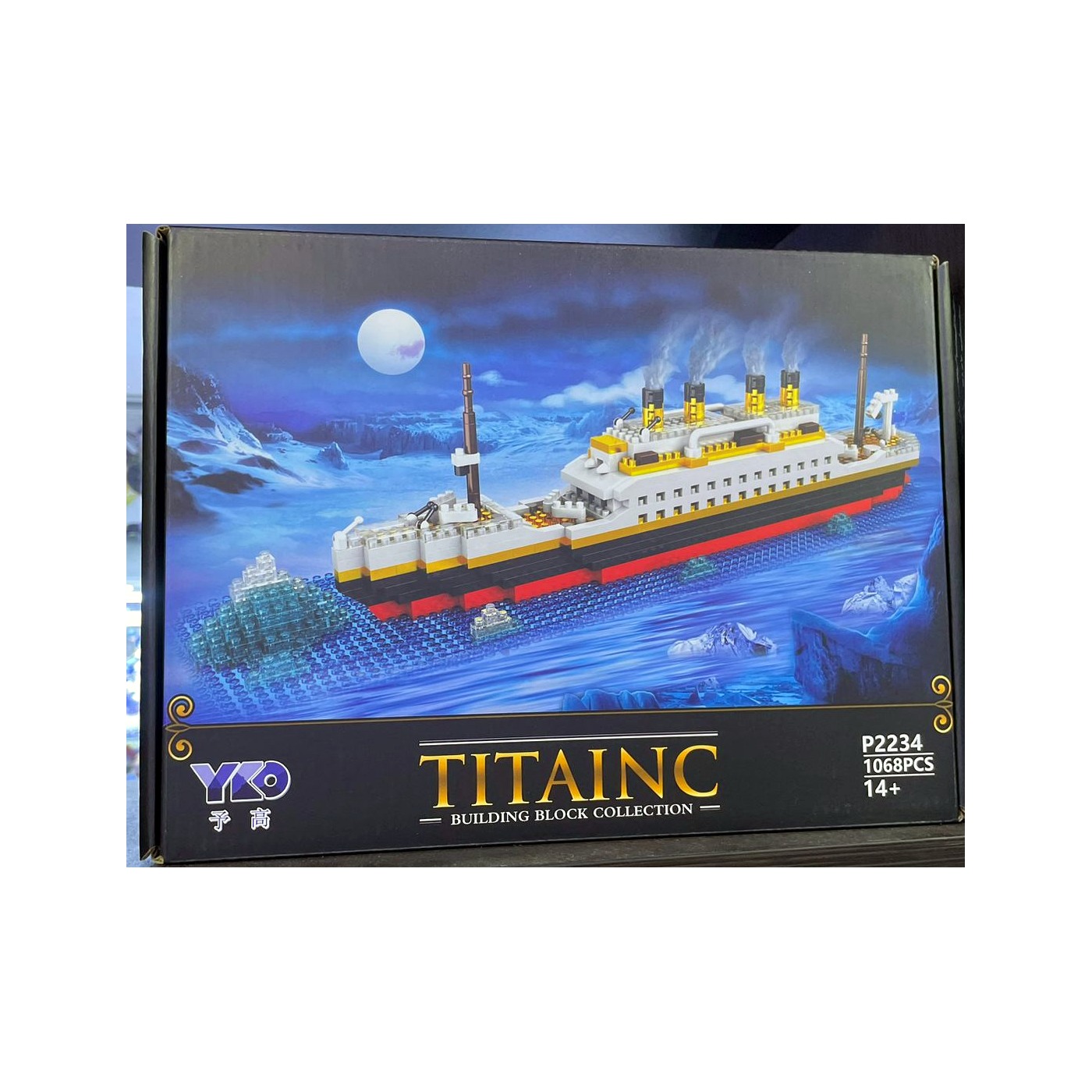 Caja frontal YKO Titanic Building Block Collection P2234
